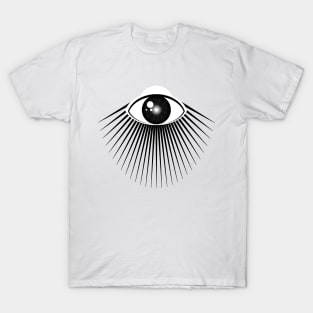 All seeing eye with rays of light T-Shirt